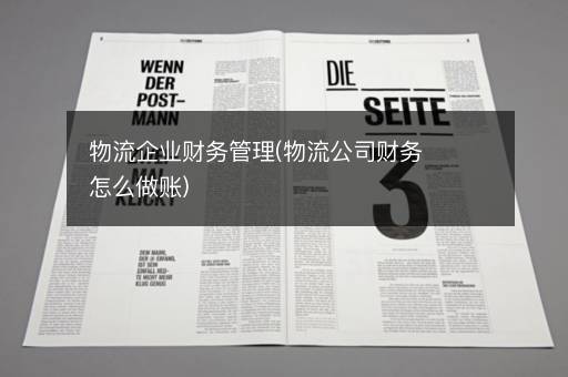 物流企业财务管理(物流公司财务怎么做账)