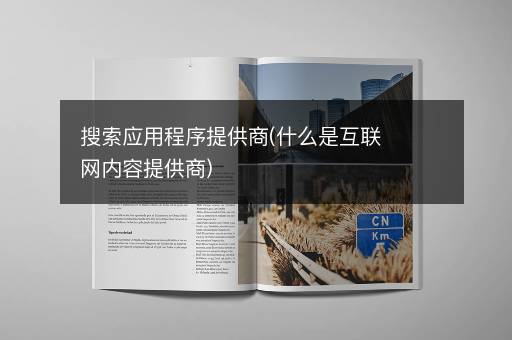 搜索应用程序提供商(什么是互联网内容提供商)