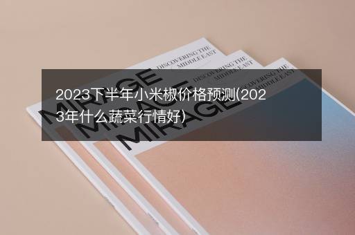 2023下半年小米椒价格预测(2023年什么蔬菜行情好)