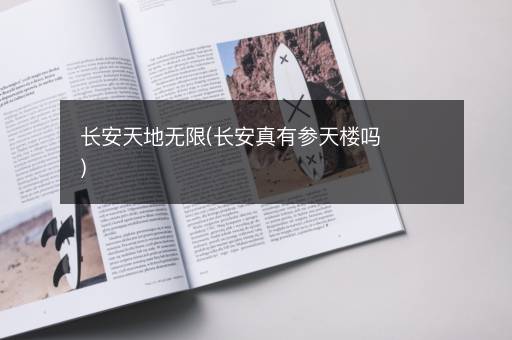长安天地无限(长安真有参天楼吗)